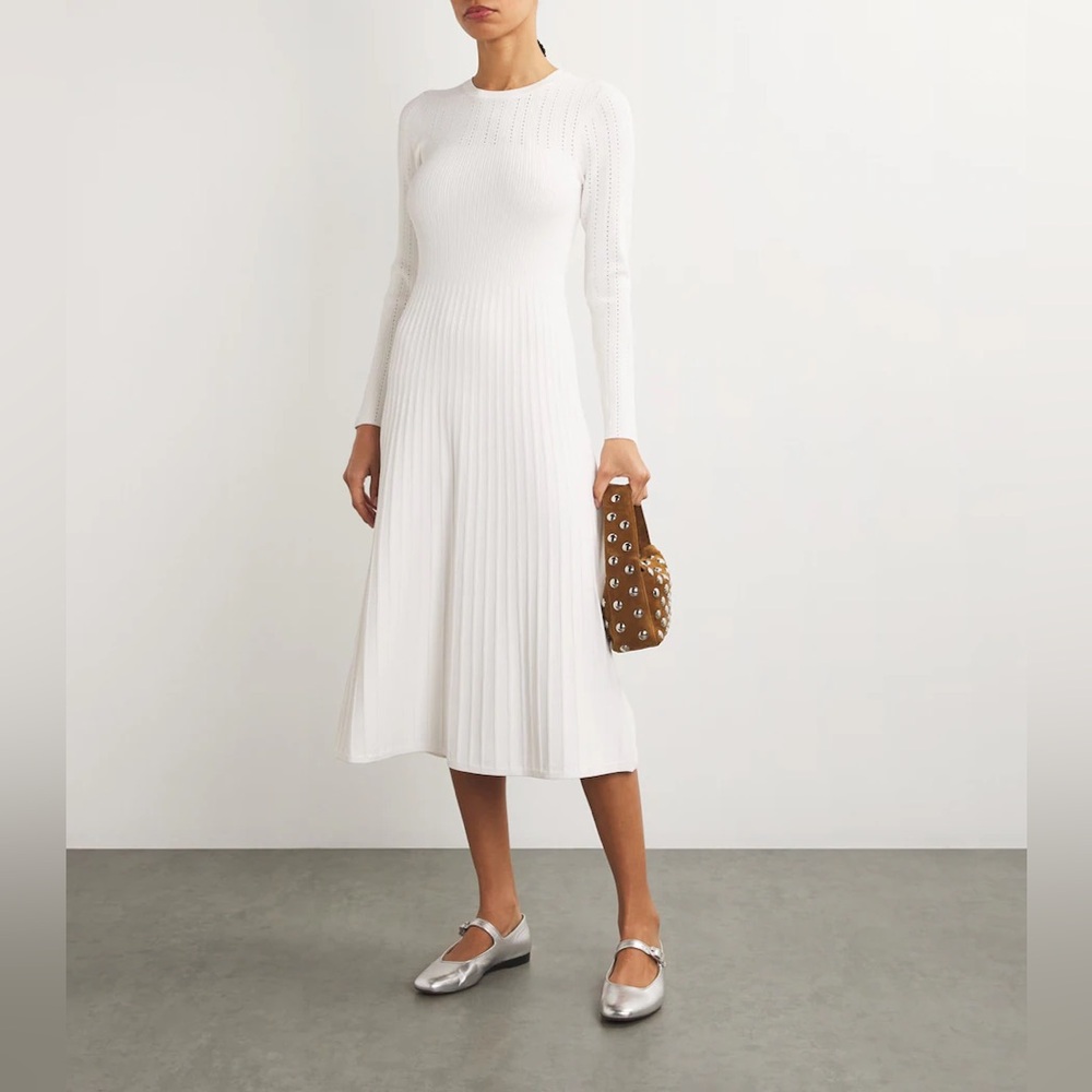 Veronica beard nami knit off white dress size small